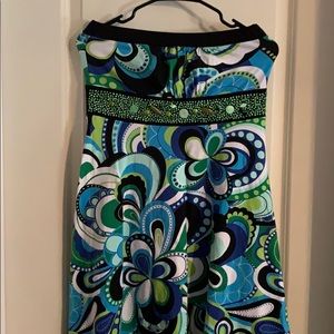 Strapless dress, beautiful beading